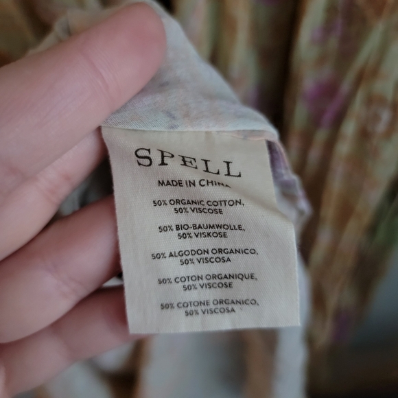 Spell Belladonna Gown in Dusty Olive size XL NWT - Picture 11 of 12